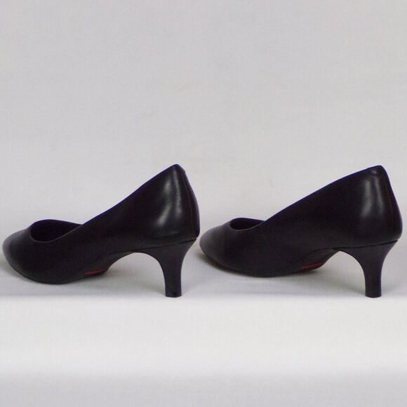 ROCKPORT TOTAL MOTION size 10 black mid-heel point-toe pumps cushioned insoles - Picture 9 of 14